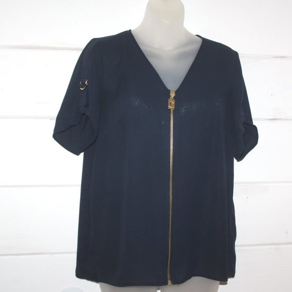 Michael Kors Navy Summer Top Small - Picture 1 of 4